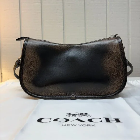 Coach Waverly Bag in Loved Leather (Black) - Picture 2 of 9